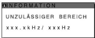 SONY SDMS53 - Wenn „xxx.xkHz/ xxxHz“ auf dem Bildschirm erscheint - 1