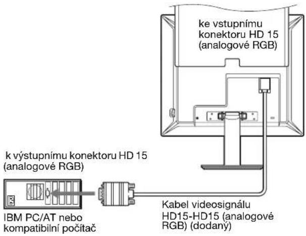 SONY SDMS53 - Propojte počítač dodávaný s výstupním konektorem HD15 (analogové RGB) - 1