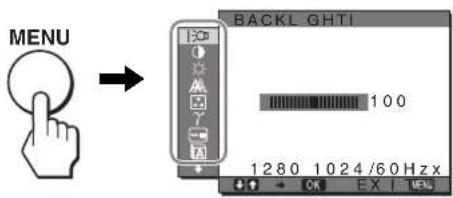 SONY SDMS53 - Navigating the menu - 1