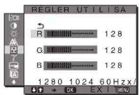 SONY SDMS53 - ■ Réglage précis de la température des couleurs (RÉGLER UTILISA) - 1