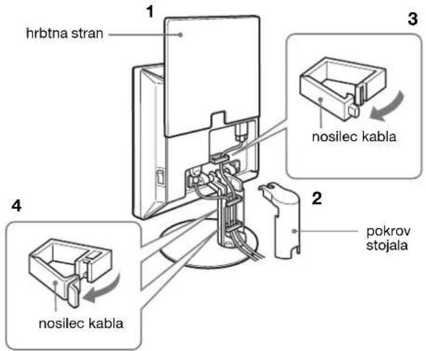 SONY SDMS53 - Nastavit. 3:Zavarujte kable in zaprite pokrov hrbtišča - 2