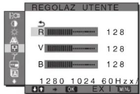 SONY SDMS53 - Regolazione della temperatura di colore (COLORE) - 1