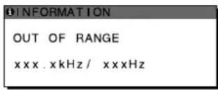 SONY SDMS53 - 「OUT OF RANGE」と表示されている場合 - 1