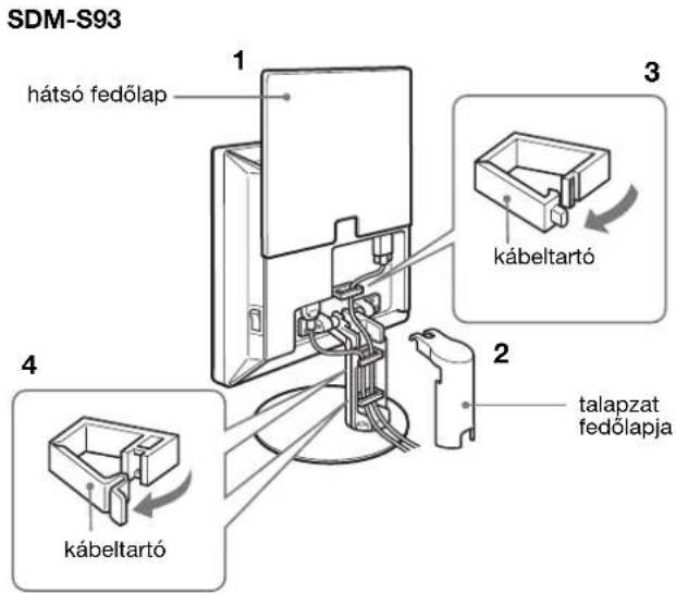 SONY SDMS53 - lépés: Rögzítse a kábeleket, és csukja be a hátsó fedőlapot - 2