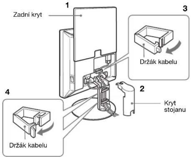 SONY SDMS53 - Instalace 3: Zajistěte kabely a zavřete zadní kryt - 2