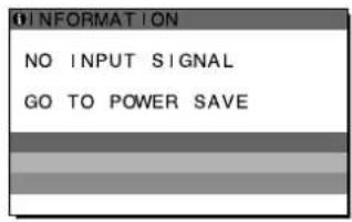SONY SDMS53 - 「NO INPUT SIGNAL」と表示されている場合 - 1