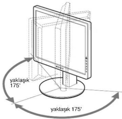 SONY SDMS53 - LCD panelin kenarlarından kavrayın ve ekran açılarını ayarlayın. - 2