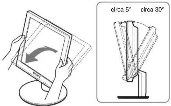SONY SDMS53 - Installazione 5: Regolazione dell'inclinazione - 1