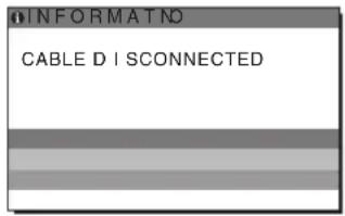 SONY SDMS53 - If "CABLE DISCONNECTED" appears on the screen - 1