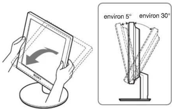 SONY SDMS53 - Installation 5 : Réglage de l'inclinaison - 1