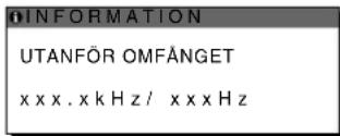 SONY SDMS53 - Om "xxx.xkHz/ xxxHz" visas - 1