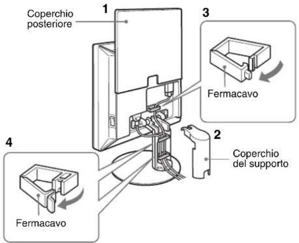 SONY SDMS53 - Installazione 3: Fissare cavi e fili e chiudere il coperchio posteriore - 2