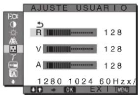 SONY SDMS53 - ■ Ajuste más preciso de la temperatura de color (AJUSTE USUARIO) - 1