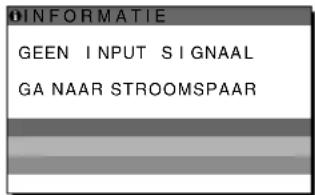 SONY SDMS53 - Als "GEEN INPUT SIGNAAL" op het scherm verschijnt - 1