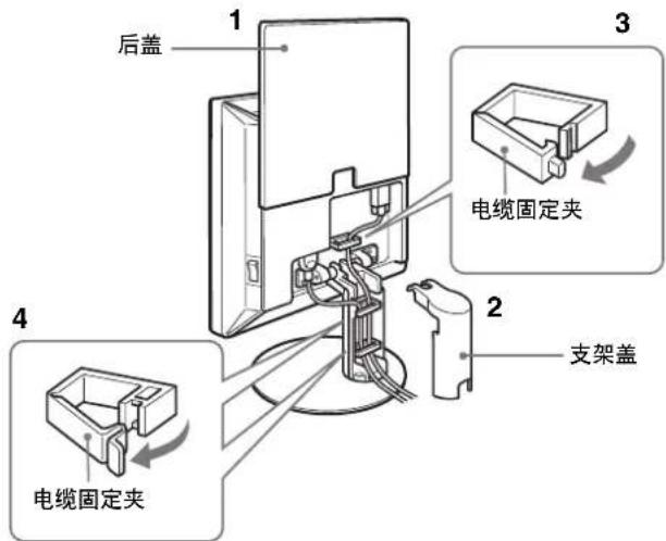 SONY SDMS53 - 安装 3: 固定电线并关闭后盖 - 2