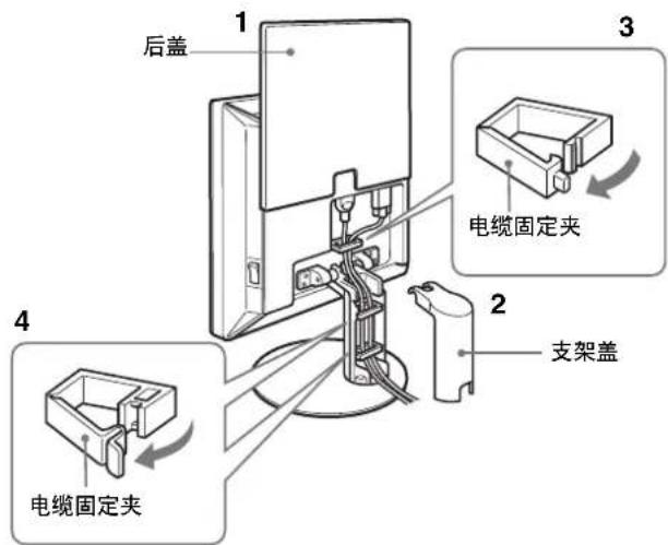 SONY SDMS53 - 安装 3: 固定电线并关闭后盖 - 1