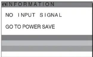 SONY SDMS53 - If "NO INPUT SIGNAL" appears on the screen - 1