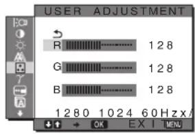 SONY SDMS53 - ■ Dokładna regulacja temperatury barwowej (USER ADJUSTMENT) - 1