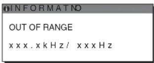SONY SDMS53 - Če se prikaže »xxx.x kHz/xxx Hz« - 1