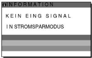 SONY SDMS53 - Wenn „KEIN EING SIGNAL“ auf dem Bildschirm erscheint - 1