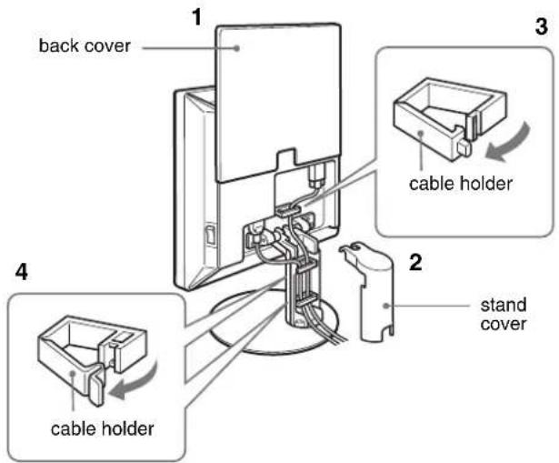 SONY SDMS53 - Setup 3: Secure the cords and close the back cover - 2