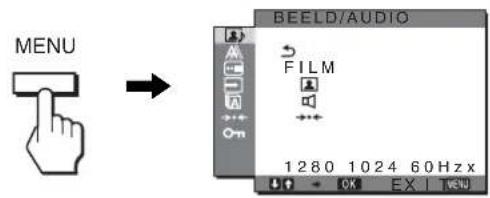 SONY SDMHX95 - Het menu gebruiken - 1