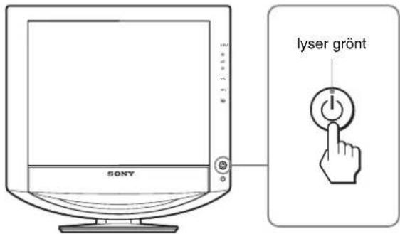 SONY SDMHX95 - Inställning 5: Slå på strömmen till bildskärm och dator - 1