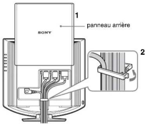 SONY SDMHX95 - Installation 4: Regroupez les cordons et les câbles - 1