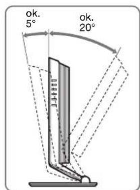 SONY SDMHX95 - Konfiguracja 6:Regulacja ustawienia i nachylenia - 2