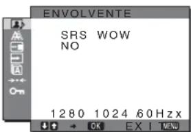 SONY SDMHX95 - Ajuste de ENVOLVENTE - 1