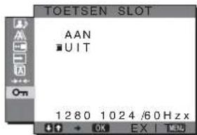 SONY SDMHX95 - TOETSEN SLOT menu - 1