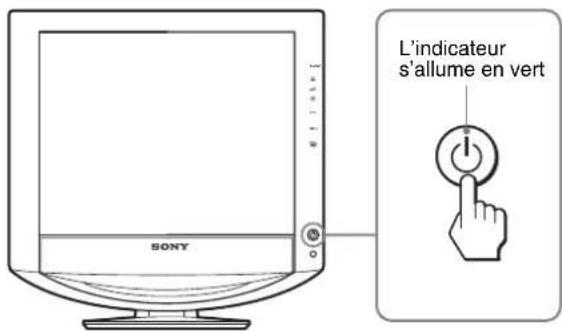 SONY SDMHX95 - Installation 5: Mettez le moniteur et l'ordinateur sous tension - 1