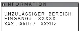 SONY SDMHX95 - Wenn „xxx.x kHz / xxx Hz“ auf dem Bildschirm entscheidet - 1