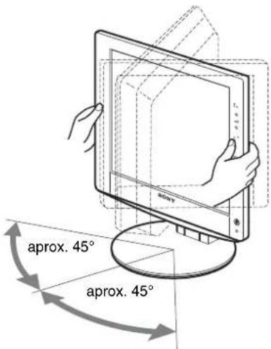 SONY SDMHX95 - Paso 6: Ajuste del ángulo de inclínación y de giro - 3