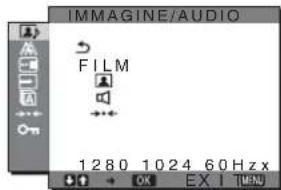 SONY SDMHX95 - Menu IMMAGINE/AUDIO - 1