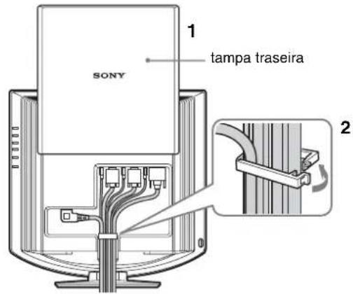 SONY SDMHX95 - Configuração 4: Juntar os fios e os cabos - 1