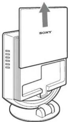 SONY SDMHX95 - Slide up the back cover. - 1