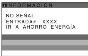 SONY SDMHX95 - Si "NO SENAL" aparece en pantalla - 1