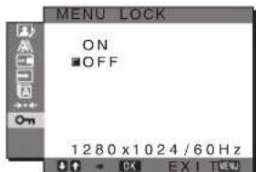 SONY SDMHX95 - - MENU LOCK menu - 1