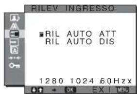 SONY SDMHX95 - Menu RILEV INGRESSO Si/NO - 1