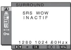SONY SDMHX95 - Réglage de SURROUND - 2