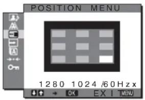 SONY SDMHX95 - -Menu POSITION MENU - 1