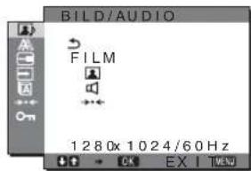 SONY SDMHX95 - Menu BILD/AUDIO - 1