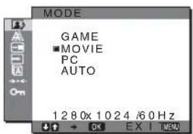 SONY SDMHX95 - ■ Menu MODE - 1