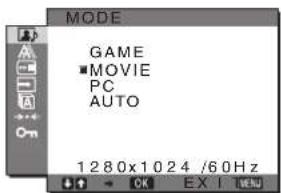 SONY SDMHX95 - ■ Menu MODE - 1