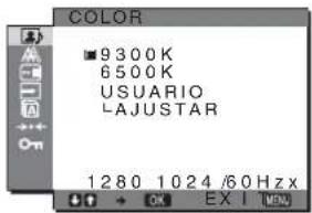 SONY SDMHX95 - Ajuste del COLOR - 1