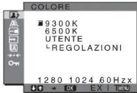 SONY SDMHX95 - Regolazione di COLORE - 1