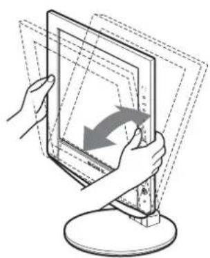 SONY SDMHX95 - Afferrare il pannello LCD dai lati, quando regolare l'angolazione dello schermo. - 1