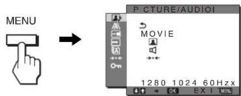 SONY SDMHX95 - Prikazite glavni meni. - 1