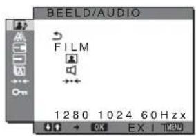 SONY SDMHX95 - BEELD/AUDIO menu - 1
